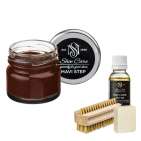 Набор для ухода за обувью из замши и нубука шоколад  MAVI STEP Aurora Kit