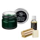 Набір для догляду за взуттям із замші та нубуку зелений MAVI STEP Aurora Kit