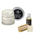 Набор для ухода за обувью из замши и нубука бледно-серый MAVI STEP Aurora Kit