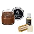 Набор для ухода за обувью из замши и нубука коричневый песок  MAVI STEP Aurora Kit