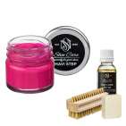 Набір для догляду за взуттям із замші та нубуку фуксія MAVI STEP Aurora Kit